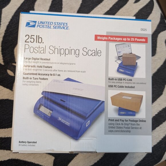 UNITED STATES POSTAL SERVICE USPS Postal Shipping Scale 25 lbs. Like New in Box - Picture 5 of 5